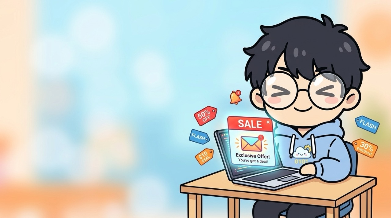 Udemyセールの通知を見逃さない仕組み｜週末SEが「Sale ends today!」で慌てた話