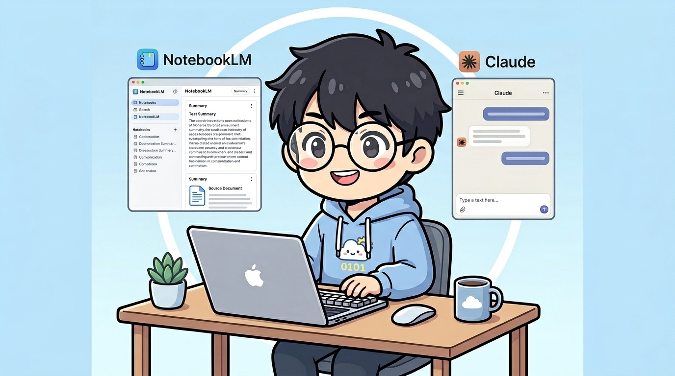 資料を読むのはNotebookLM、考えるのはClaude。情報収集の役割分担を設計した話