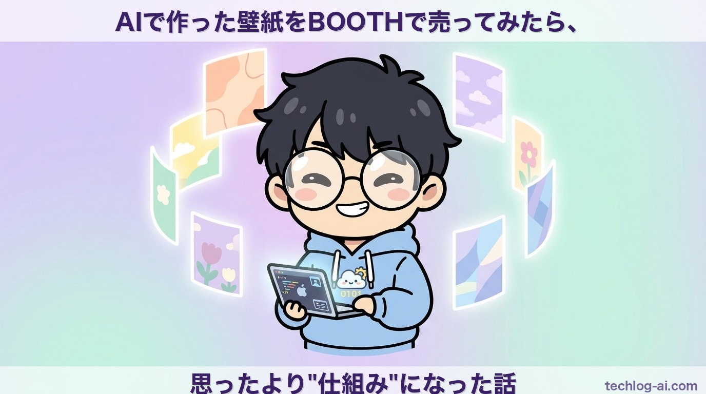 AIで作った壁紙をBOOTHで売ってみたら、思ったより"仕組み"になった話